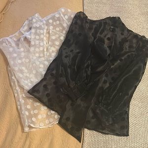 Polka dot blouses